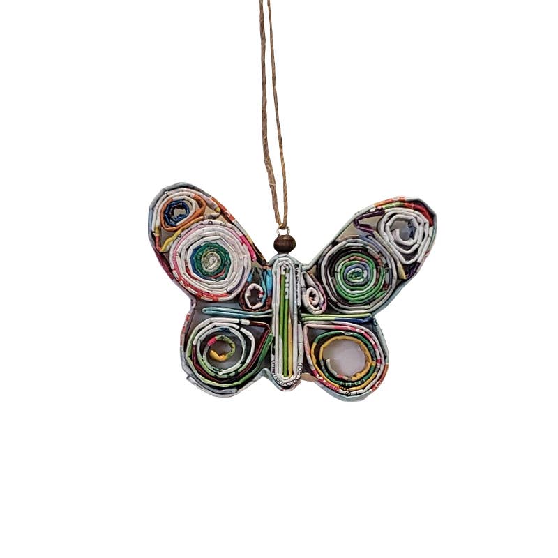 Butterfly Ornament - Recycled Paper