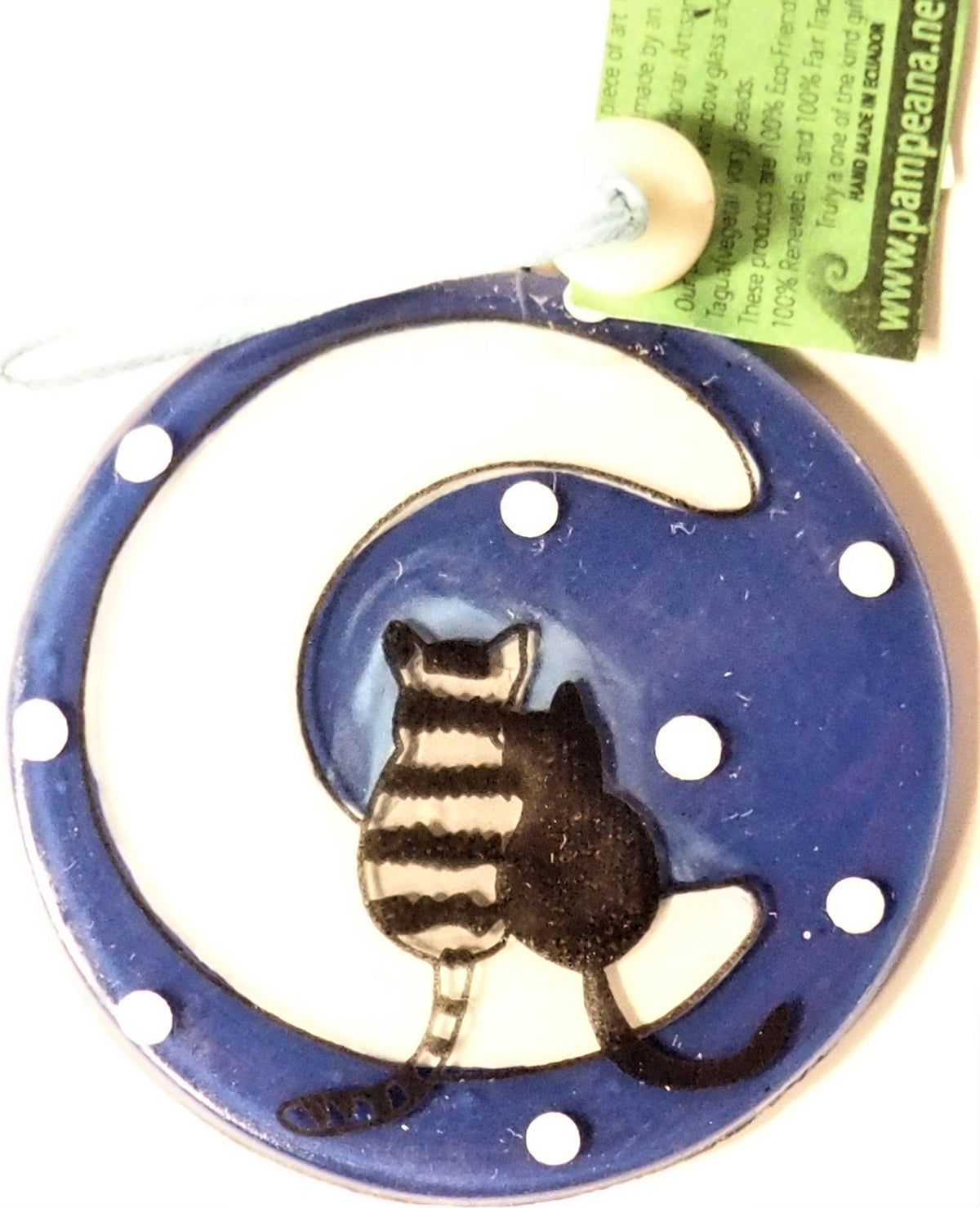 Cats on the Moon Ornament / suncatcher